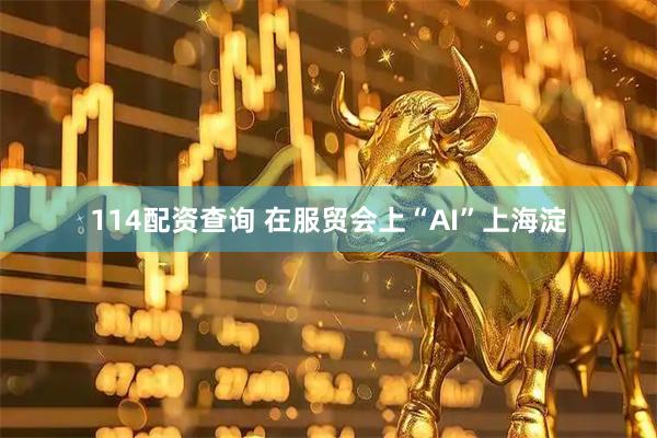 114配资查询 在服贸会上“AI”上海淀